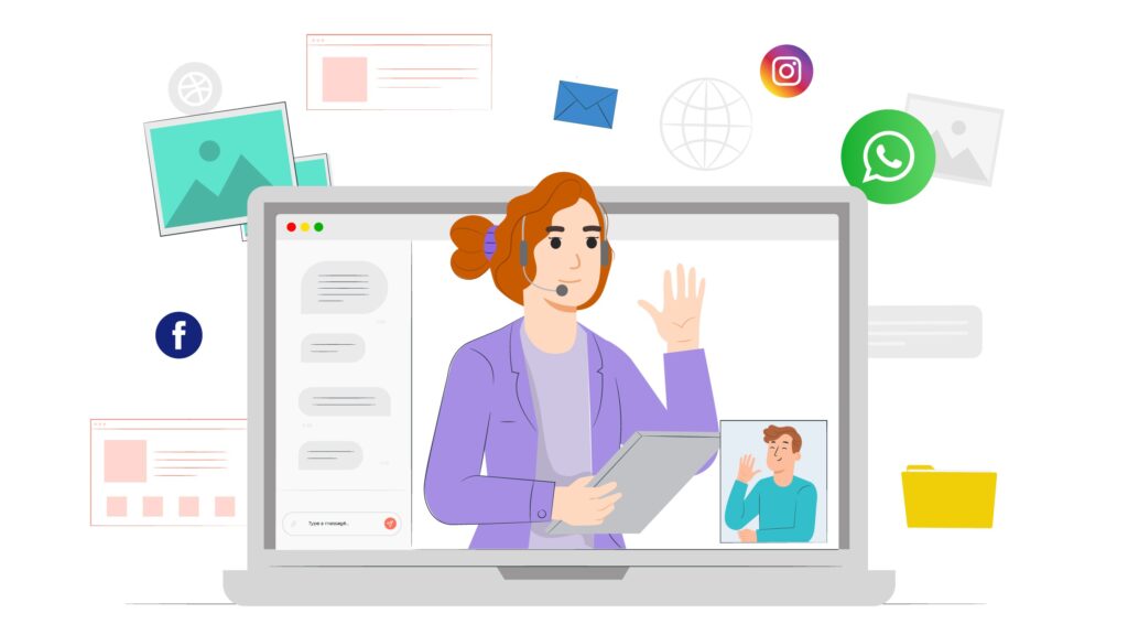 Usa las redes sociales