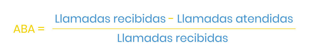 Fórmula llamadas abandonadas