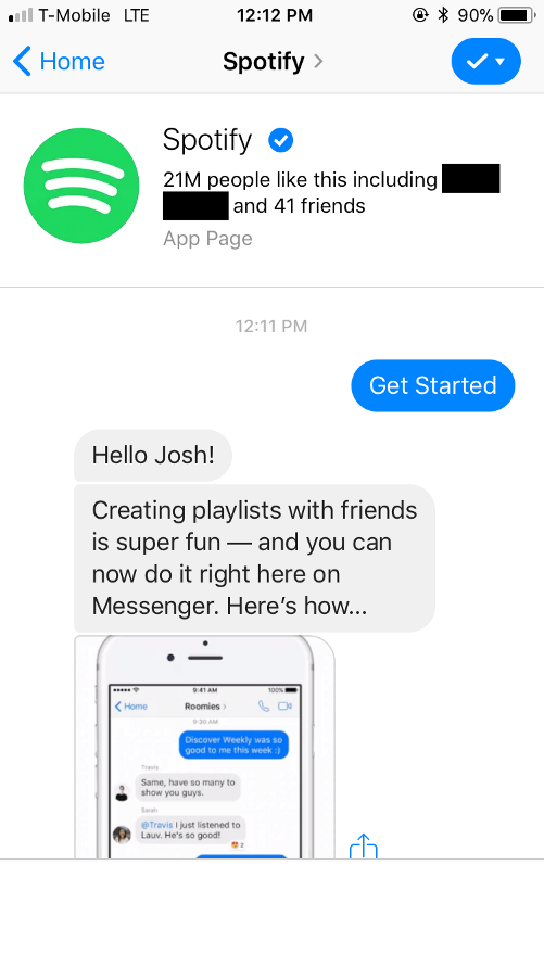 chatbot de spotify