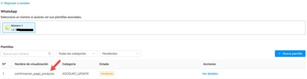 Plantilla de Ticker WhatsApp